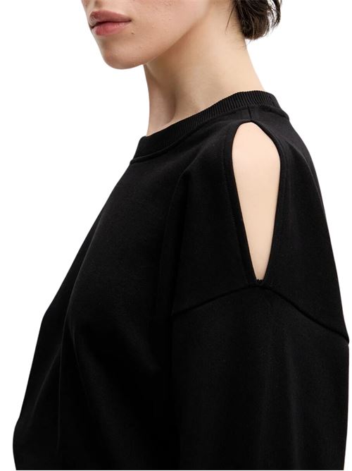 Felpa donna nera in cotone Karl Lagerfeld jeans | A2W20062999